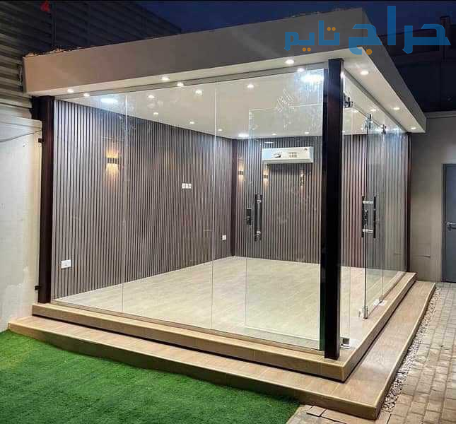 مقاول ملاحق زجاج واستراحات بالرياض 0554009960 اعما...