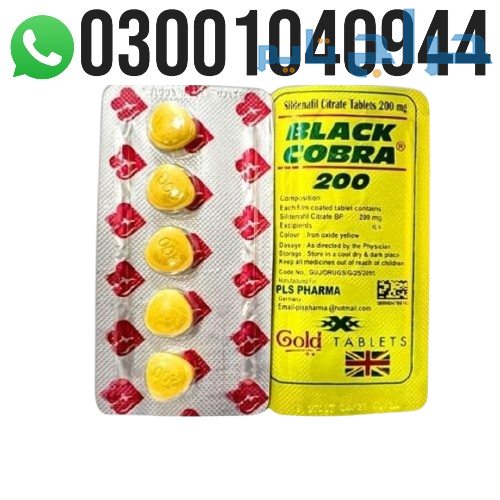 Black Cobra 200mg Tablets in Peshawar | 0300104094...